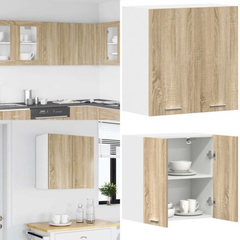 Mobile Pensile “Lyon” Rovere Sonoma 60x31x60 cm - Mobile in legno - Mobile in legno multistrato
