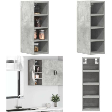 Mobile Pensile “Riga” Grigio Cemento 20x29,5x60 cm - Armadio a parete - Armadietto mobile