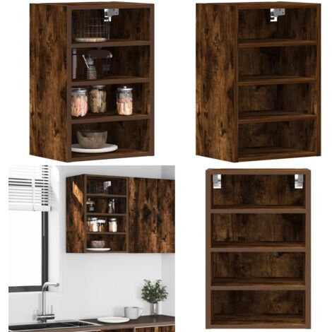 Mobile Pensile “Riga” Rovere Fumo 40x29,5x60 cm - Armadio a parete - Armadietto pensile