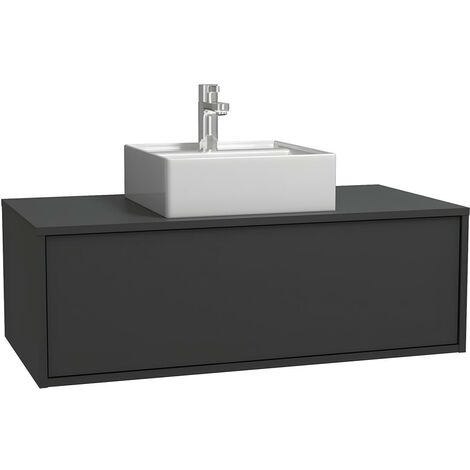 Vente-unique - Mobile bagno 60 cm con lavabo da appoggio in Pietra  Rivestimento Rovere - MILIPAM : : Casa e cucina