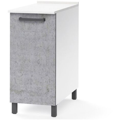 Mobile per cucina componibile con anta 30 cm cemento.