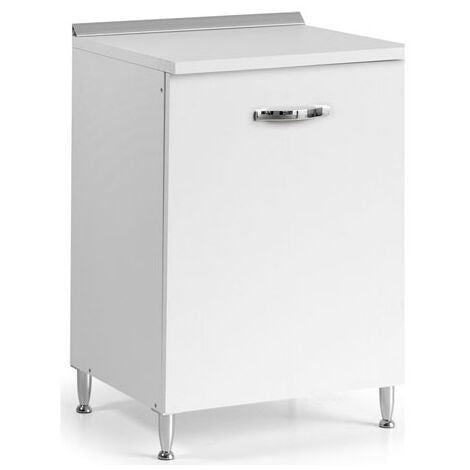 Mobile per cucina componibile con anta 60 cm bianco