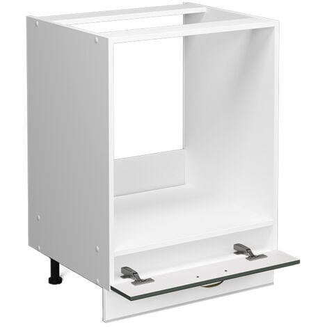 Mobile per forno da incasso Fame-Line, Antracite-oro, 60 cm senza piano di lavoro, Vicco