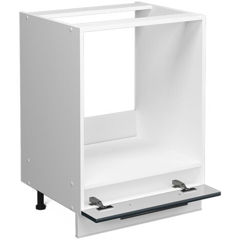 Mobile per forno da incasso Fame-Line, Blu scuro lucido, 60 cm senza piano di lavoro, Vicco