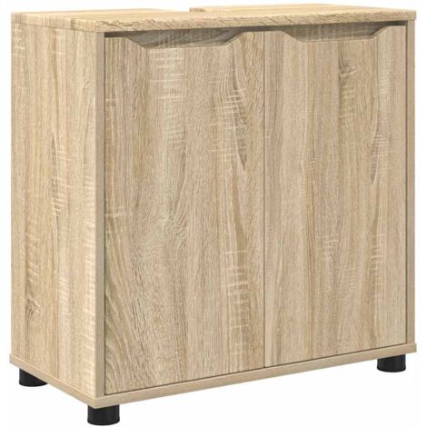 Mobile per lavabo da bagno Rovere Sonoma 60 x 30 x 60 cm vidaXL