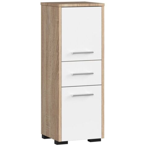 Mobile per lavatrice, 2 mobili, 180 x 64 x 30 cm, bianco opaco