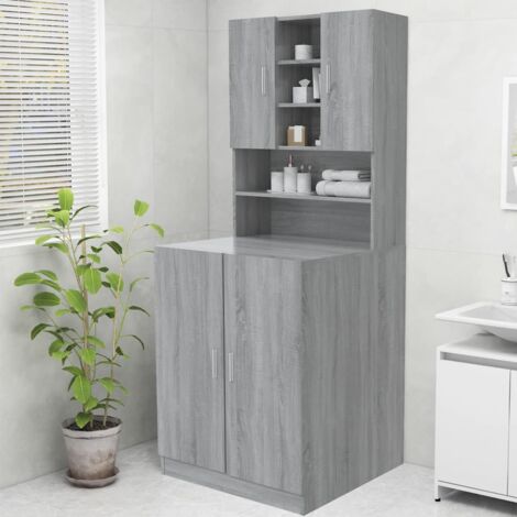 prissent Mobile per Lavatrice Rovere Sonoma 71x71,5x181,5 cm Mobiletto  Bagno Salvaspazio Mobile Lavatrice Salvaspazio Lavanderia Mobili Mobiletto  Lavatrice Adatto Per Bagni o Lavanderia : : Casa e cucina