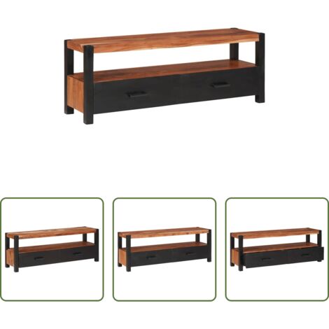 Mobile per media -  Mobile per media con cassetto Marrone 110 x 30 x 40 cm