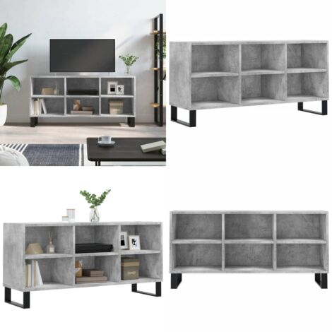 Mobile per TV Grigio Cemento 103,5x30x50 cm Legno Multistrato - Mobile per TV - Mobile TV in legno