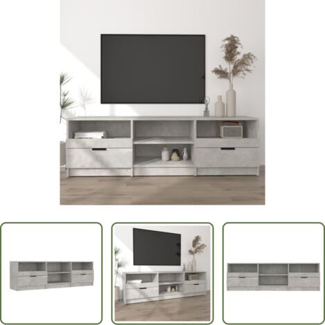 Mobile per TV -  Mobile per TV Grigio Cemento 150x33,5x45cm Legno Ingegnerizzato