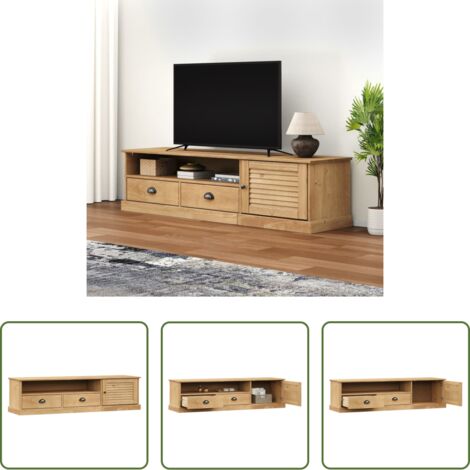 Mobile per TV -  Mobile Porta TV VIGO 156x40x40 cm in Legno Massello di Pino