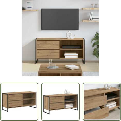 Mobile per TV -  Mobile TV con cassetto Rovere Artigianale 100 x 36 x 49,5 cm