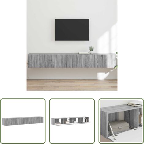 Mobile per TV -  Mobile TV da parete 2 pcs Grigio Sonoma 98 x 31 x 29,5 cm