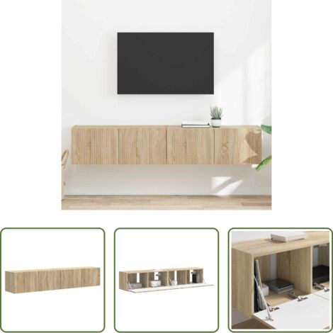 Mobile per TV -  Mobile TV da parete 2 pcs Sonoma 60 x 31 x 29.5 cm