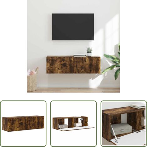 Mobile per TV -  Mobile TV da parete Rovere fumé 98 x 31 x 29,5 cm