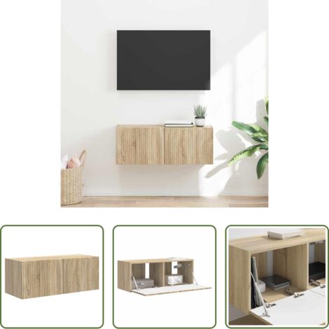 Mobile per TV -  Mobile TV da parete Sonoma 60 x 31 x 29.5 cm Legno multistrato