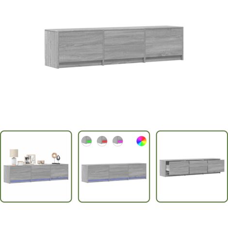 Mobile per TV -  Mobile TV Grigio Sonoma 165 x 34 x 40 cm Legno multistrato