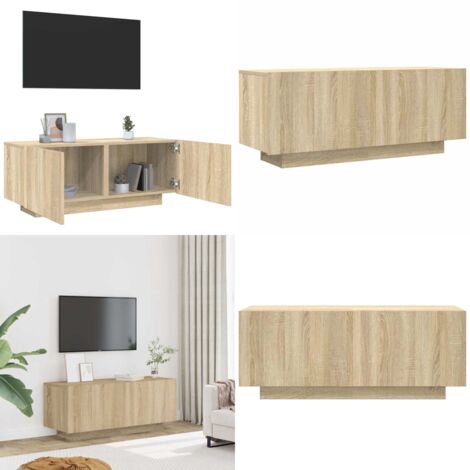 Mobile per TV Rovere Sonoma 100x35x40 cm Legno Multistrato - Mobile per TV - Mobile in legno