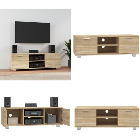 Mobile per TV Rovere Sonoma 120x40,5x35 cm Legno Multistrato - TV Stand - Mobile per TV