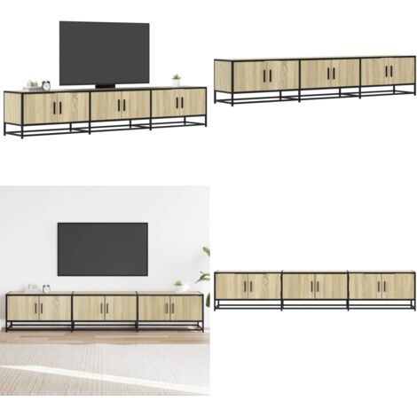 Mobile per TV Rovere Sonoma 210x35x41 cm in Truciolato - Mobile TV Rovere Sonoma - Mobile TV in legno