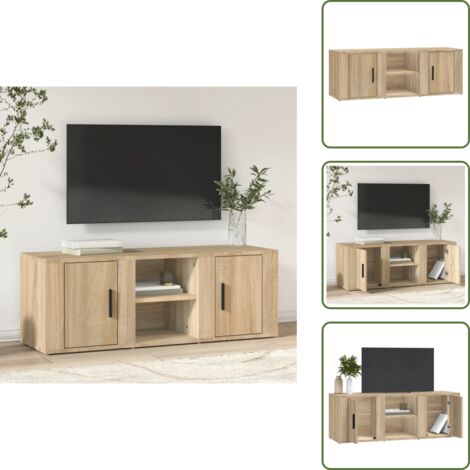 Mobile per TV Rovere Sonoma - vidaXL Mobile per TV Rovere Sonoma 100x31,5x35 cm Legno Multistrato - Mobile TV in legno multistrato