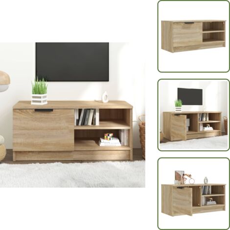Mobile per TV - vidaXL Mobile Porta TV Rovere Sonoma 80x35x36,5cm in Legno Multistrato - Arredamento moderno