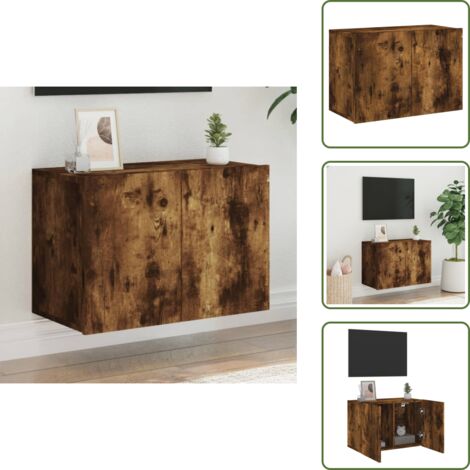 Mobile per TV - vidaXL Mobile TV a Parete Rovere Fumo 60x30x41 cm -