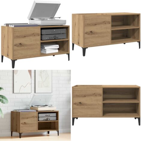Mobile Porta Dischi Rovere Artigianale 84,5x38x48cm Multistrato - Mobile per dischi vinili - Mobile per giradischi