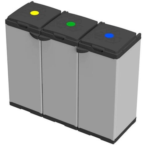 Mobile Porta Sacco Tris per Raccolta Differenziata per 3 Sacchi da 80 lt 102x38x87 cm Mongardi - 7824C99
