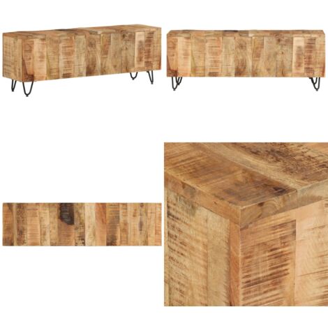 Mobile Porta TV 110x30x40 cm in Legno Massello di Mango - Mobile in legno - TV stand
