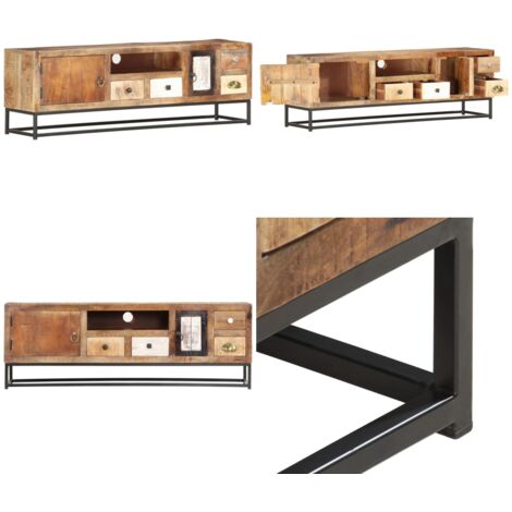 Mobile Porta TV 120x30x40 cm in Legno Massello di Recupero - Mobile per TV - Legno di recupero