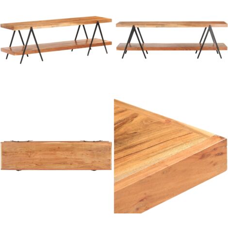 Mobile Porta TV 160x40x50 cm in Legno Massello di Acacia - TV stand in acacia - Mobile in legno massello