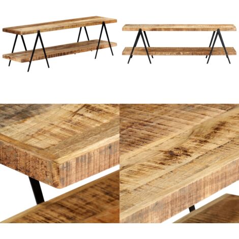 Mobile Porta TV 160x40x50 cm in Legno Massello di Mango - Credenza in legno massello - Mobile per TV rustico