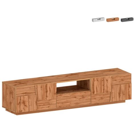 Mobile porta tv 4 ante e un cassetto 220x44x46cm - INFINITY - Colore: Rovere Wotan