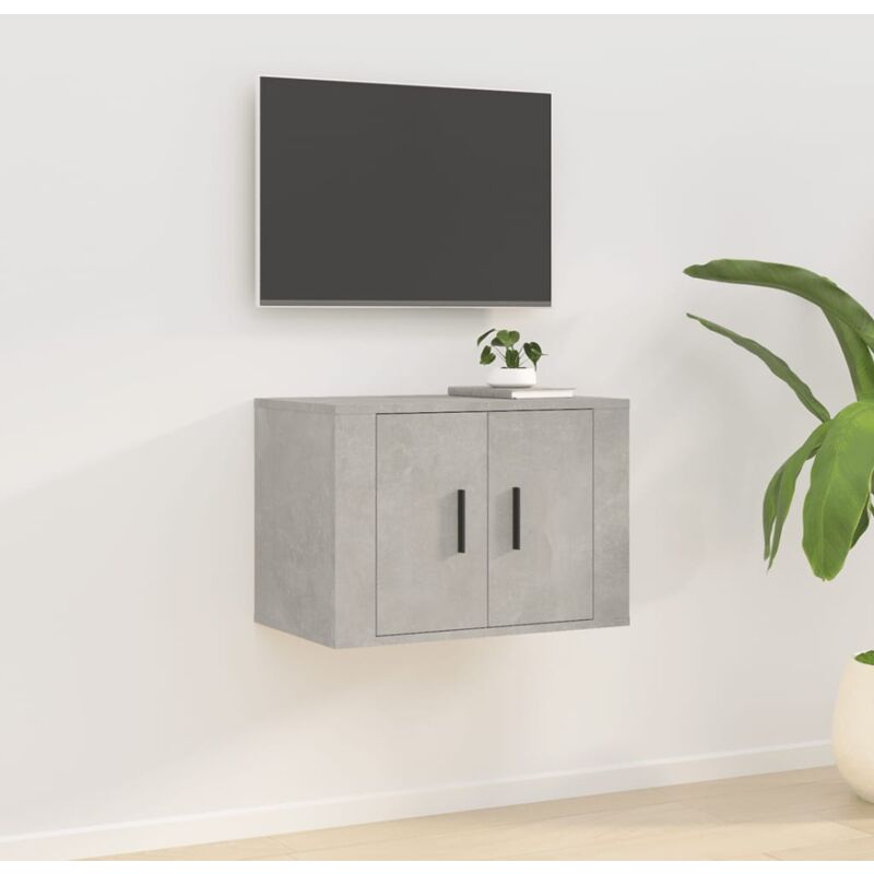 Mobile Porta tv, Armadietti a Parete per tv a Parete Grigio Cemento 57x34,5x40 cm vidaXL