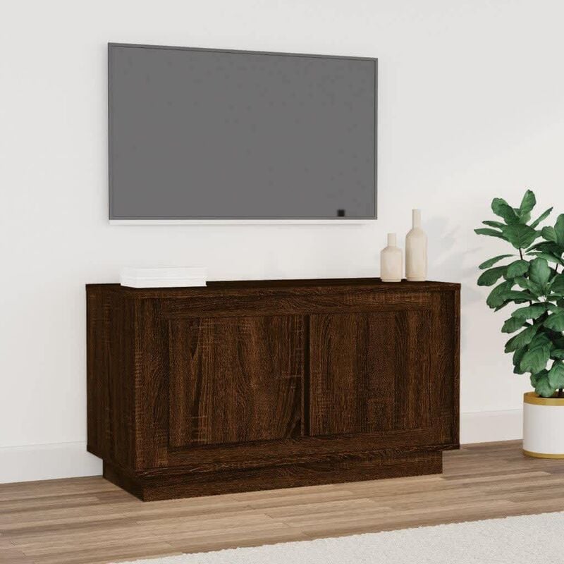 VidaXL Mobile Porta tv Rovere Marrone 80x35x45 cm in Legno Multistrato