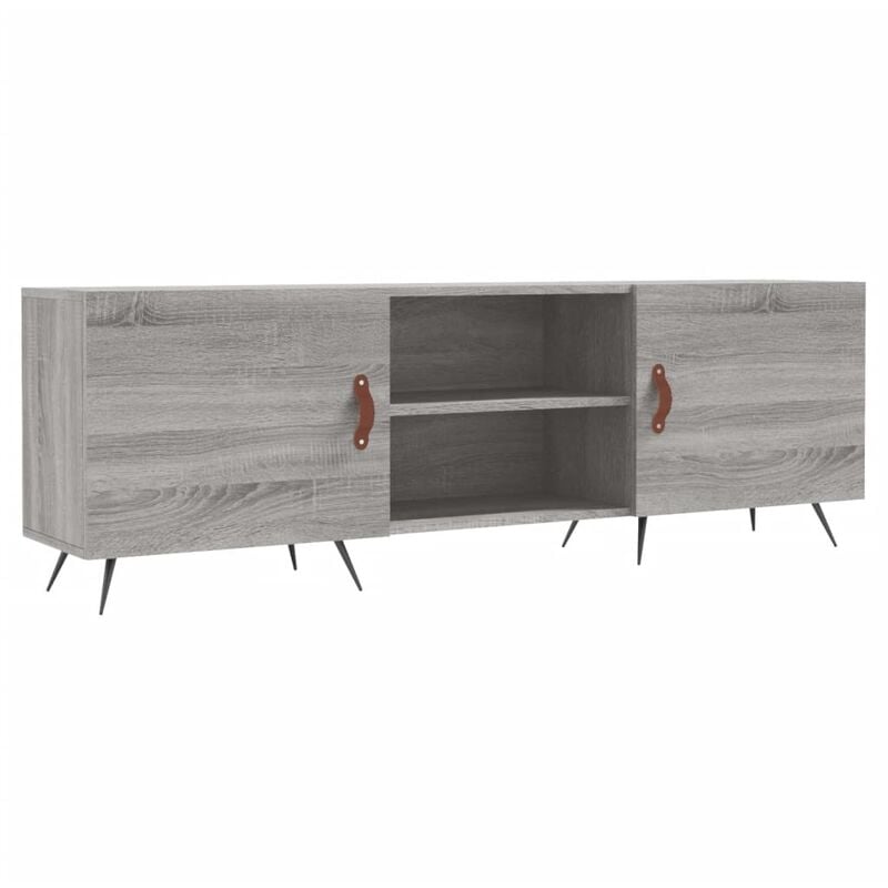 Mobile Porta tv, Armadietti per tv Grigio Sonoma 150x30x50 cm in Legno Multistrato vidaXL