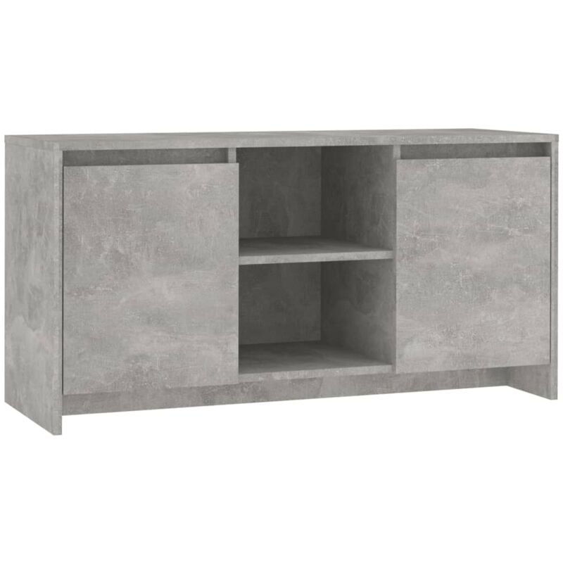 Mobile Porta tv Grigio Cemento 102x37,5x52,5 cm in Truciolato vidaXL - Grigio