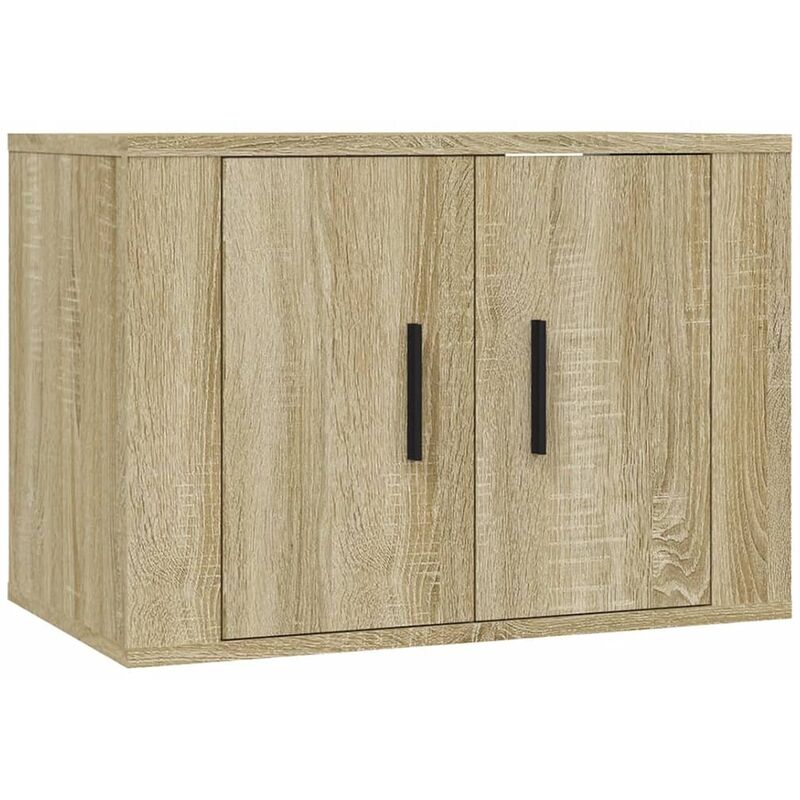 Mobile Porta tv a Parete Rovere Sonoma 57x34,5x40 cm vidaXL - Marrone