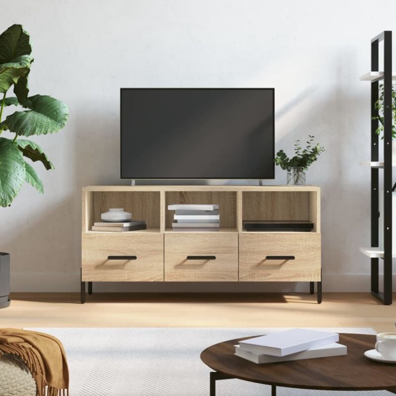 Maison du'Monde - Mobile Porta tv Rovere Sonoma 102x36x50 cm in - Bruin