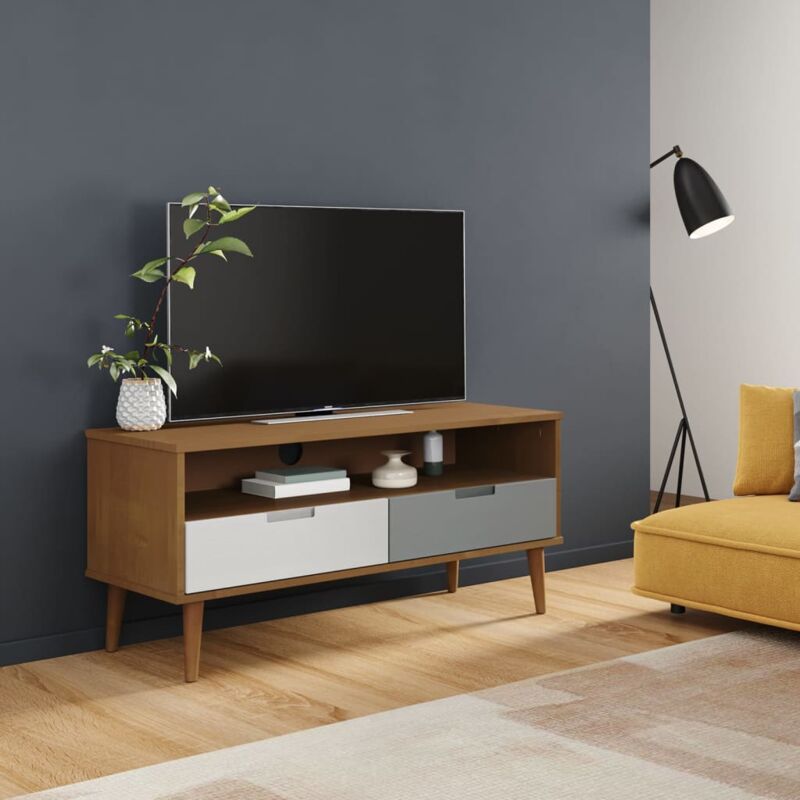 Maison du'Monde - Mobile tv molde Marrone 106x40x49 cm in Legno - Bruin