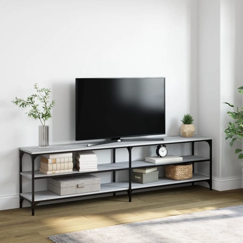 Maison du'Monde - Mobile tv Grigio Sonoma 180x30x50cm Legno - Grijs