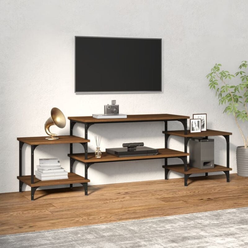 VidaXL Mobile Porta tv Rovere Marrone 157x35x52 cm Legno Multistrato