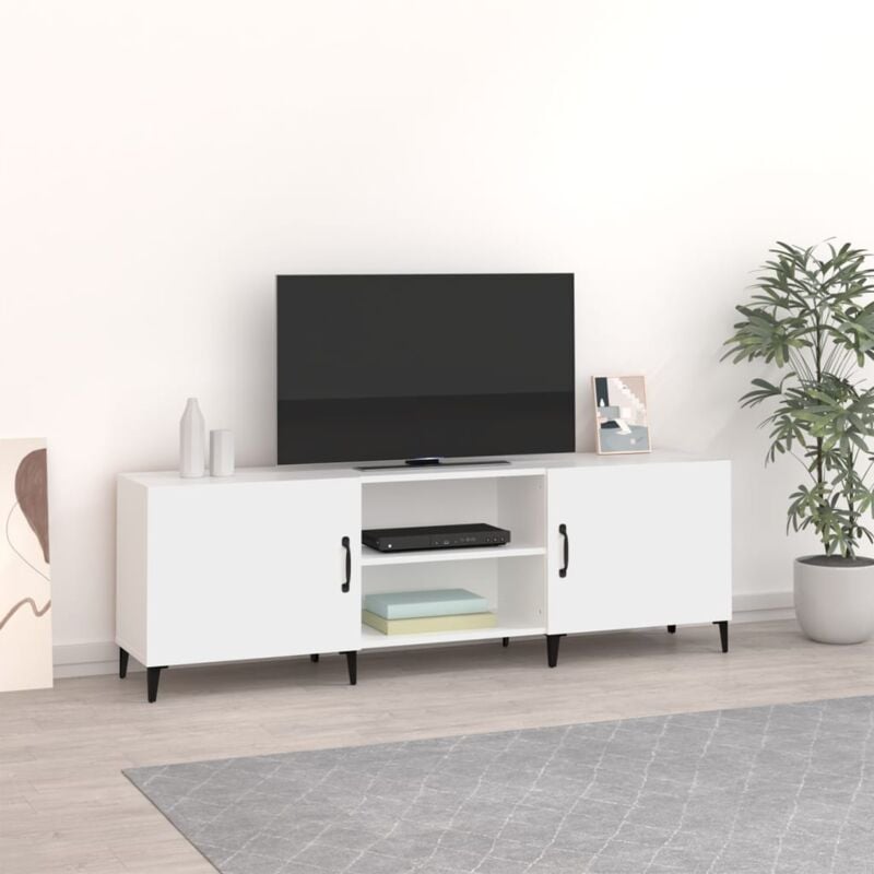 VidaXL Mobile Porta tv Bianco 150x30x50 cm in Legno Multistrato