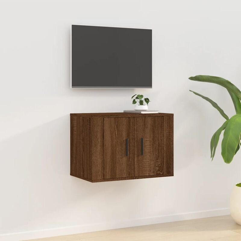 Mobile Porta tv, Armadietti a Parete per tv a Parete Rovere Marrone 57x34,5x40 cm vidaXL