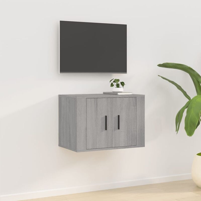 Mobile Porta tv, Armadietti a Parete per tv a Parete Grigio Sonoma 57x34,5x40 cm vidaXL