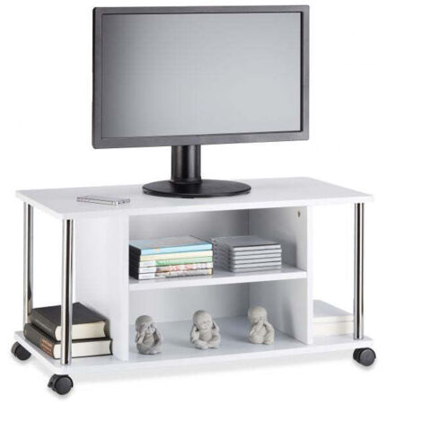 Mobile porta tv bianco con ruote 88312