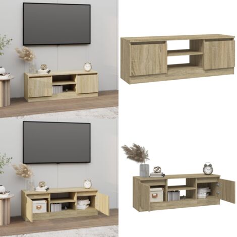 Mobile Porta TV con Anta Rovere Sonoma 102x30x36 cm - Mobile TV con anta - Mobile TV Rovere Sonoma
