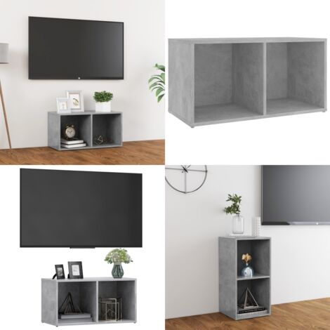 Mobile Porta TV Grigio Cemento 72x35x36,5 cm Legno Multistrato - TV Stand - Mobile TV Grigio Cemento