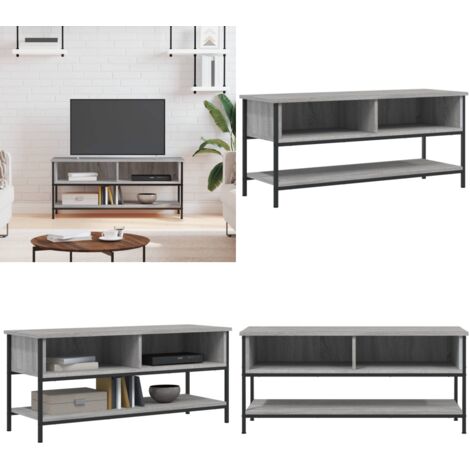 Mobile Porta TV Grigio Sonoma 100x35x45 cm in Legno Multistrato - TV Stand - Mobile in Legno